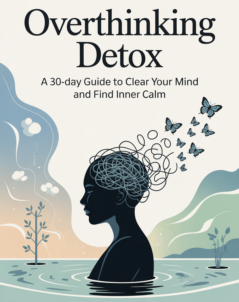 book cover overthinking detox